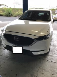 マツダ　CX-5　レーダー　フロントカメラ　取り付け